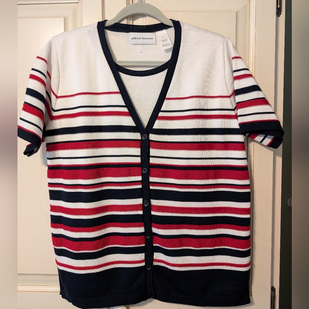 Alfred Dunner Layered Short Sleeve Sweater NWOT ***CLEARANCE***